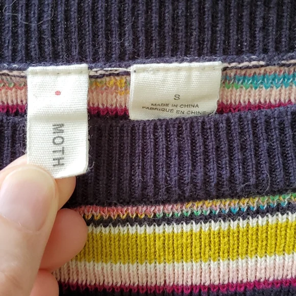 Anthropologie Moth dolman sleeve stripe sweater size small - Picture 2 of 9